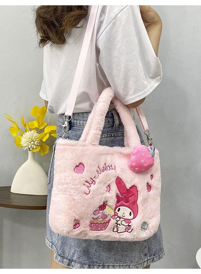 Sanrio MyMelody Plush Crossbody Bag With Adjustable Shoulder Strap - Image 4